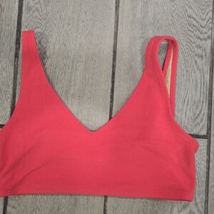 Chic Coral‎ V-Neck Bikini Top